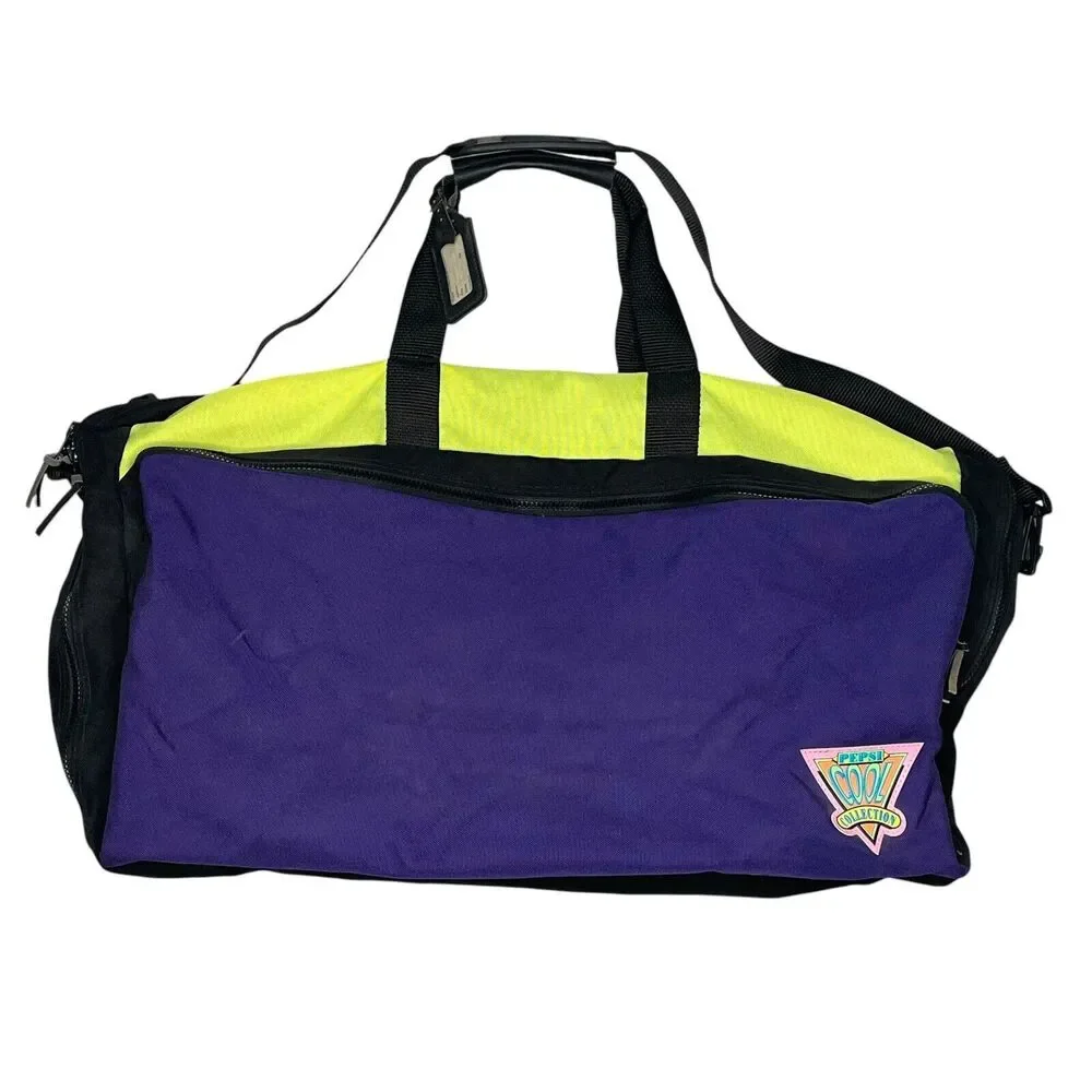 Vintage 90s Pepsi Cool Collection Hanging Garment Bag Travel Suitcase 28
